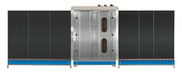 Double Glazed Industrial Glass Washing Machines / Equipments High Speed