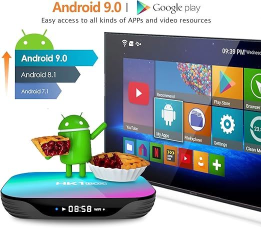S905x3 Hk1 Box Android 9.0 Tv Box 8k Ultra Hd Dual Wifi Smart Streaming Media Player