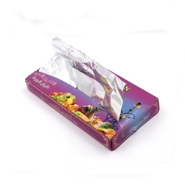 Серебряные предварительно разрезанные бумажные листы из алюминиевой фольги для авиационной пищи 9 