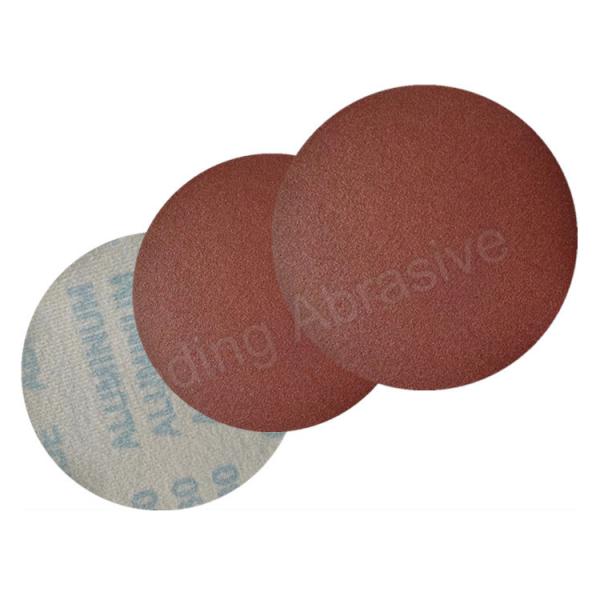 300mm 350mm RED Hook Loop Sandpaper for Epoxy Floor Grinding Cement Wall Sanding Disc