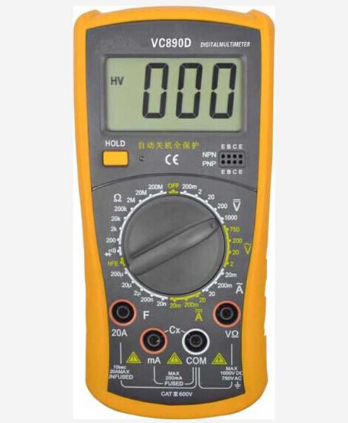 Shoot proof DMM Digital Multimeter Data Holds VC830D 10MΩ Input