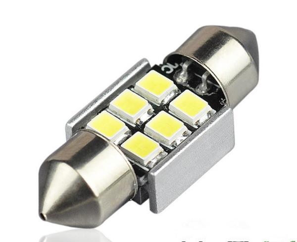 2018 DC 12V 6 SMD 2835 2.7W led canbus Double pointed car reading light