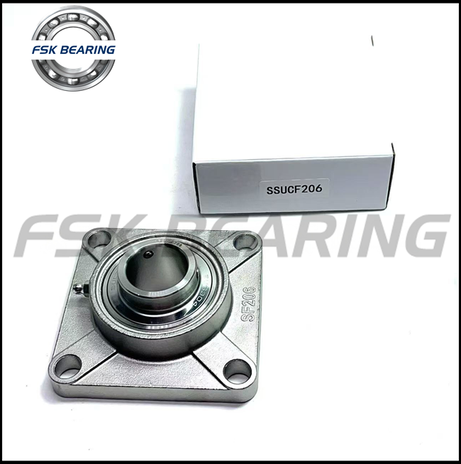 Stainless-housed SSUCFB206 Corrosion-resisted Rigidity-boosted 30*62*38.1mm Hanging-fit unit