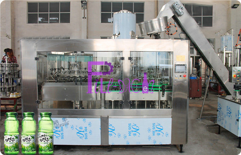 Бутылка машины завалки сока пульпы алоэ 20000BPH стеклянная Carbonated линия 3 напитка заполняя в 1