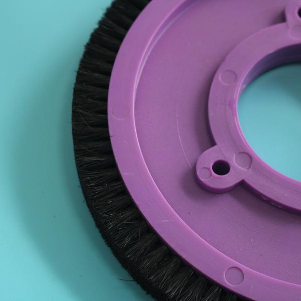 Les pièces standard de machine d'Ilsung Stenter balayent les cheveux en nylon de noir de roue