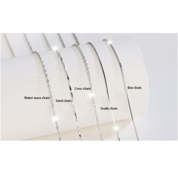 Starry 2.1g 17.7in Long Silver Chain S925 18 Inch Silver Chain SGS