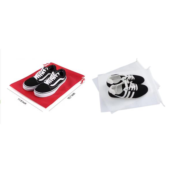 Nonwoven Cotton Small Drawstring Gift Bags For Shoes Clothing Dust Packaging