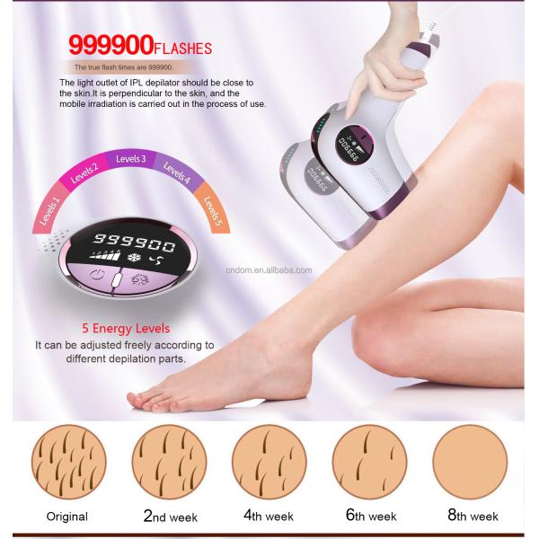 999900 Flashes IPL Hair Removal Device for Women Permanent Body Bikini Leg Arm Face