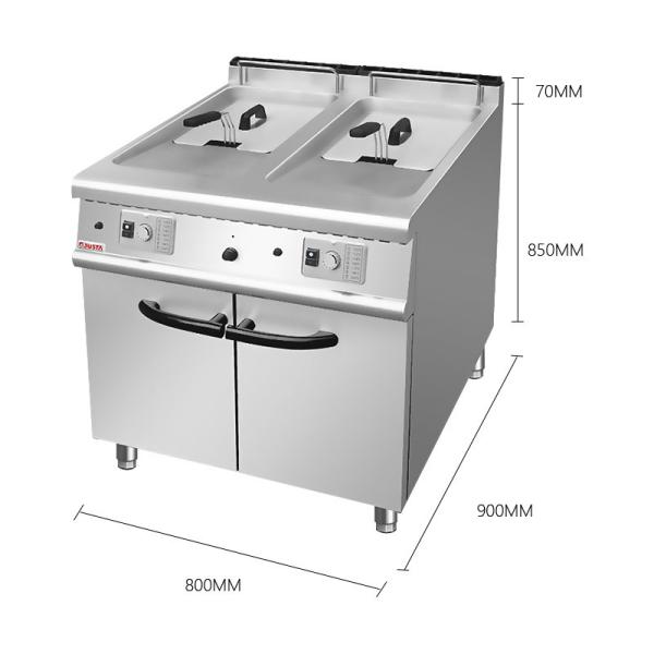 Equipo de cocina de gas usado freidora comercial Frito de pollo para restaurante