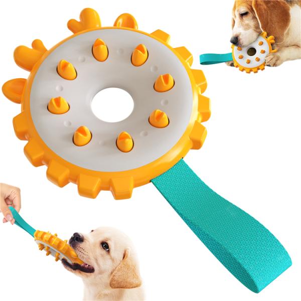 Pet Toy Pet Dog Teeth Grinding Toy Ring Dog Toothbrush Dog Chew Toy