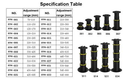 High Durability Adjustable Plastic Pedestal Optimized For Outdoor Environments