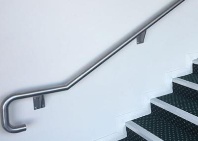Rust Resistant Stainless Steel Handrail , Wall Mounted Handrail For Stairs Various Appearance