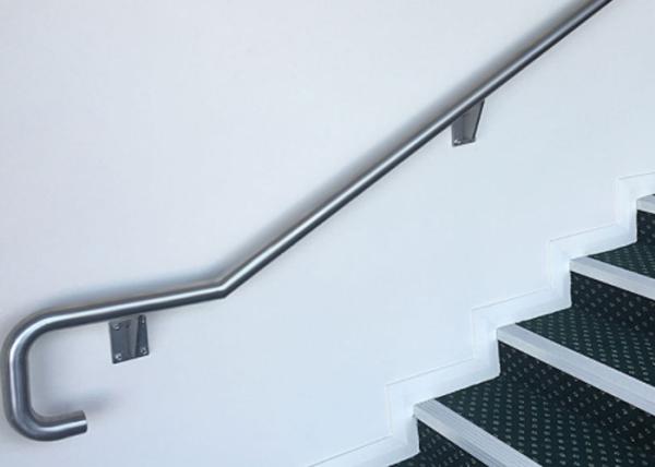 Rust Resistant Stainless Steel Handrail , Wall Mounted Handrail For Stairs Various Appearance