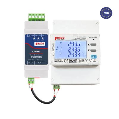 MID aprovado EM4372 3*230/400V 3*240/415V 5 65 Um monitor de energia solar de três fases