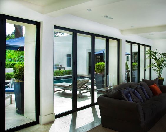 Double glazing lowes bi fold door/Accordion aluminum glass patio exterior bifold doors /bi-fold door anti-clamping