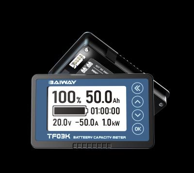 TF03K 2.8 Inch RV Battery Monitor 8-120V 0-750A All On One Screen RV Battery Indicator