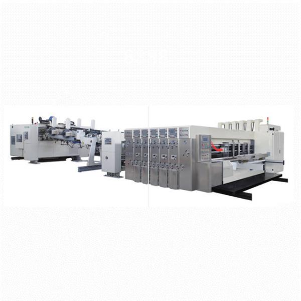 Printer Slotter Die Cutter Carton Box Folding Gluing Machine 30KW