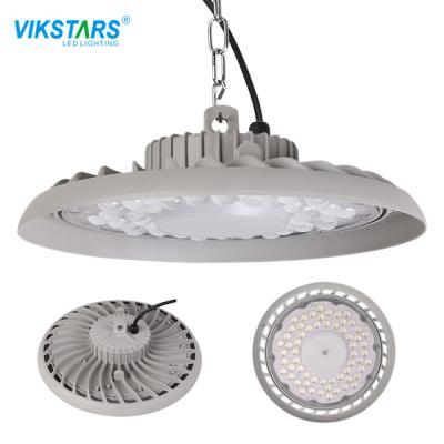 Baía alta do diodo emissor de luz do UFO 100W do cinza que ilumina 135lm/W 295*95mm para a corte de badminton