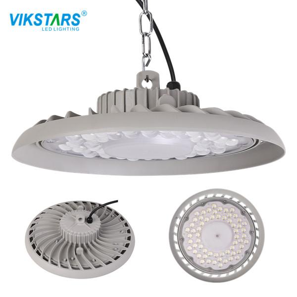 Gray UFO 100W LED High Bay Lighting 135lm/ W 295*95mm For Badminton Court