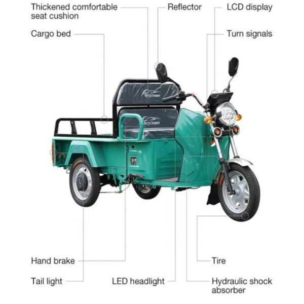 2000W Sidecar Adult Electric Tricycles