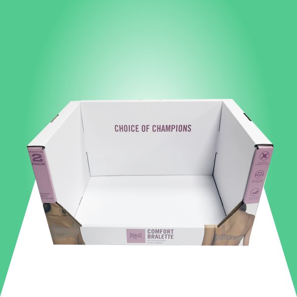Easy Assembly PDQ Tray Display with Glossy Finish and 12 X 8 X 4 Inches Dimensions for Retail