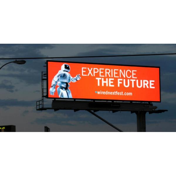 Outdoor P8 LED Billboards , 3G WIFI Control LED Digital Billboards Mean Well Power Supply 	led electronic billboard