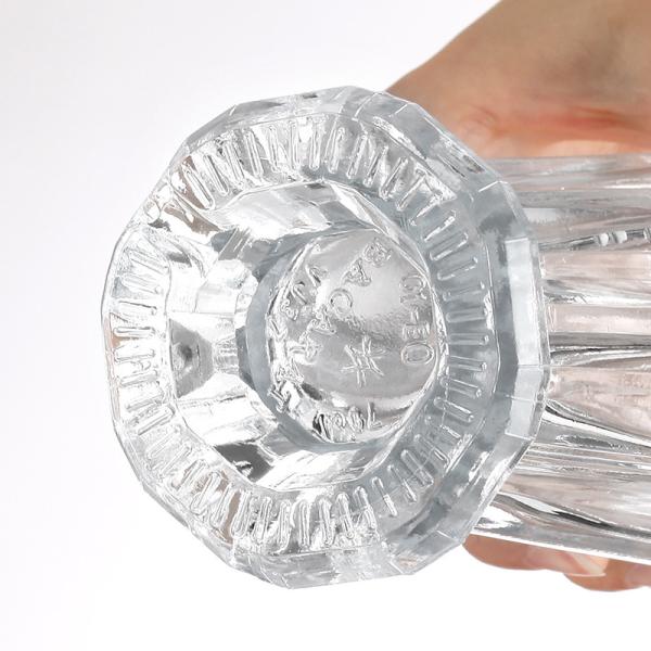 Hot Stamping Fancy Glass Liquor Bottle for Vodka Industrial Beverage Custom Design