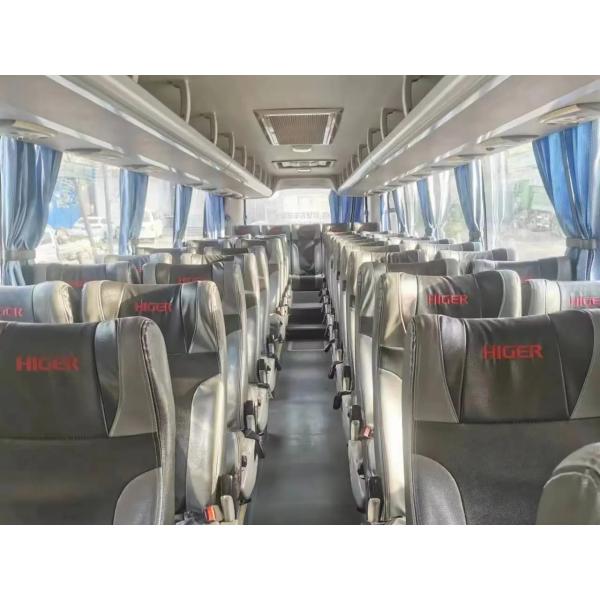 2nd Hand Coach Middle Passenger Door 51 Seats Red Color 10.5 Meters Yuchai Engine Used Higer Bus KLQ6109