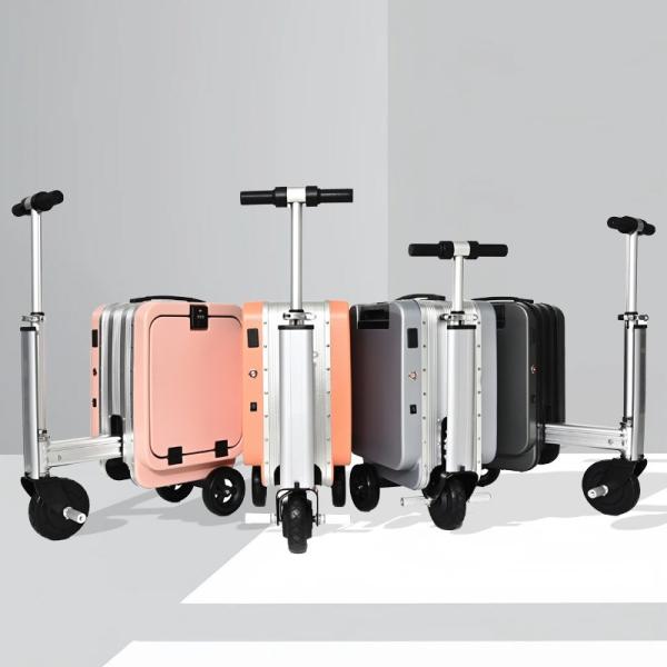 20 Inch Ride-On Cabin Luggage in Silver / Pink / Orange / Gray