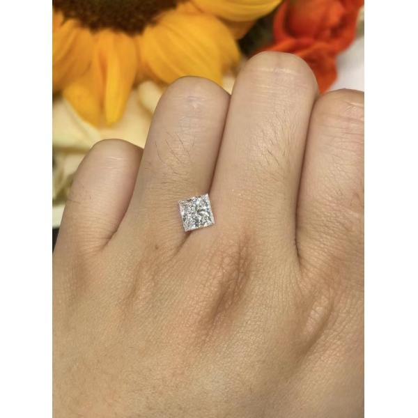 IGI сертифицированный принцесса резать лаборатории алмаз как выращенный CVD синтетический алмаз 2ct-2.6ct Фабрика прямая продажа