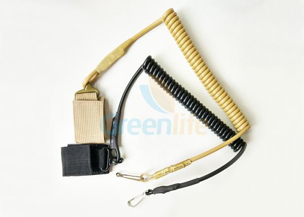 High Security Elastic Weapon Retention Lanyard , Custom Pistol Retention Lanyard