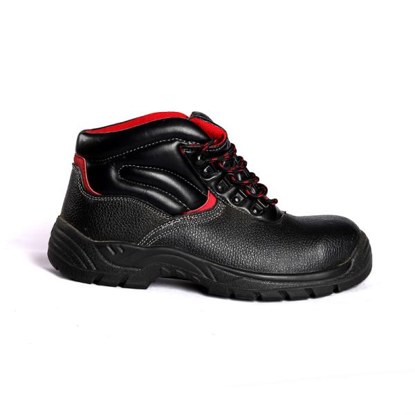 Shengjie Embossed Cow Leather Ankle Protection Anti-Smash Steel Toe Puncture Proof Steel Sole Work Safety Shoes