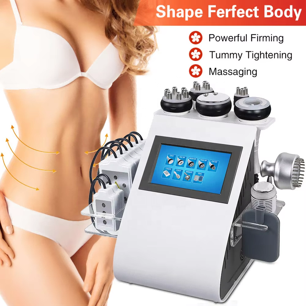9 In 1 40K Cavitation Machine , RF Skin Tightening System For Beauty Salons