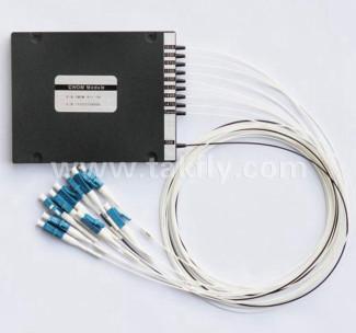 8 CH 低挿入損失CWDM Mux Demux ABS ボックス 2.0mm 3.0mm コネクタ
