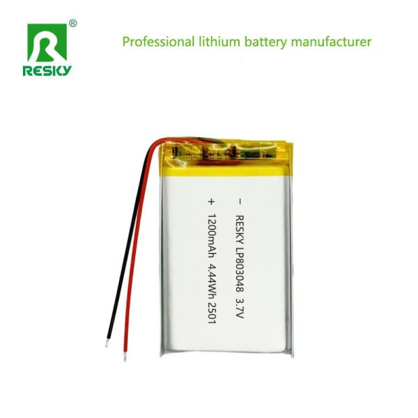 3.7V 1200mAh Low Discharge Rate Lithium Polymer Battery LiPo Battery for Solar Applications