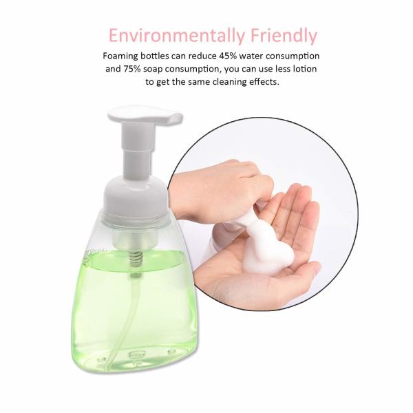 Прозрачные 300мл опорожняют бутылки насоса пены для Клеансерс ухода за лицом шампуней