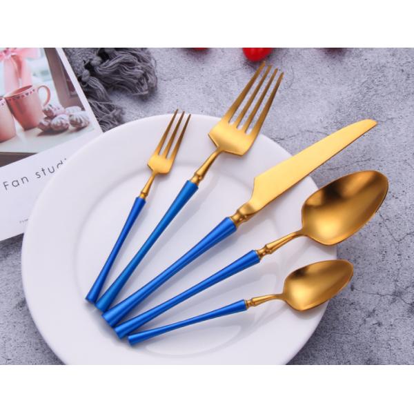 High Quality 18/8 Stainless Steel Flatware/Cutlery/Silverware Set/Dinnerware Blue Color