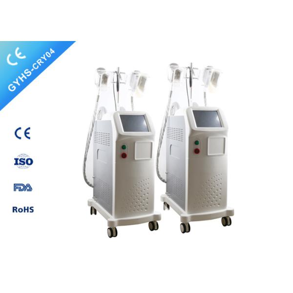 Double Handpiece Cryolipolysis Body Slimming Machine , Cryotherapy Fat Freezing