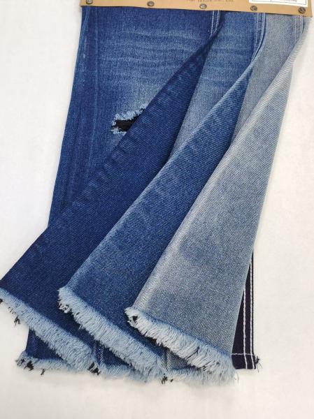TWILL style woven INDIGO/BLACK 12.2oz denim fabric with 180cm Full width  JSD3076B-B for boyfriends jeans women pants