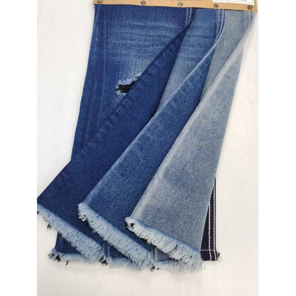 TWILL Style Woven INDIGO/BLACK 12.2oz Denim Fabric For Boyfriends Jeans