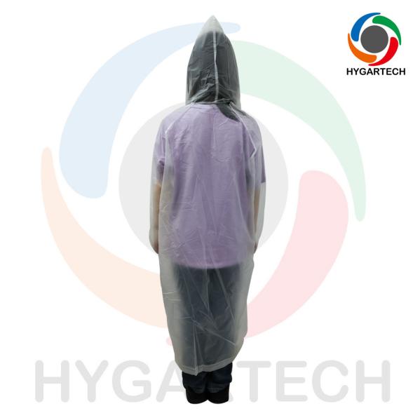 PEVA Portable Reusable Transparent Pocket Raincoat One Size Fits All