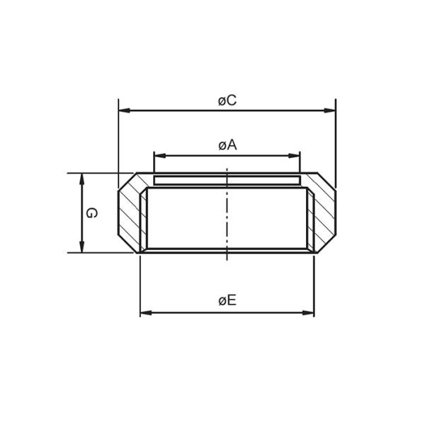 1 Inch Stainless Steel Sanitary Pipe Fittings SMS Union T304 T316L Round Slotted Nut