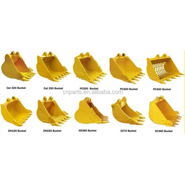 20 тонн экскаватор стандартный/тяжелый грузовик/каменный V ведро для серого или черного экскаватора