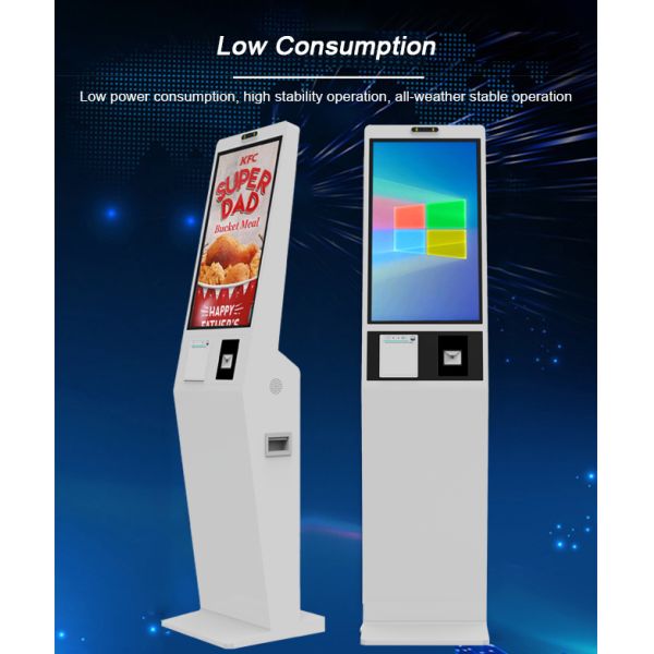 27 inch Windows Customized Indoor Self-Service Kiosk vertical Restaurant Ordering & Touch Screen Payment with SDK Function