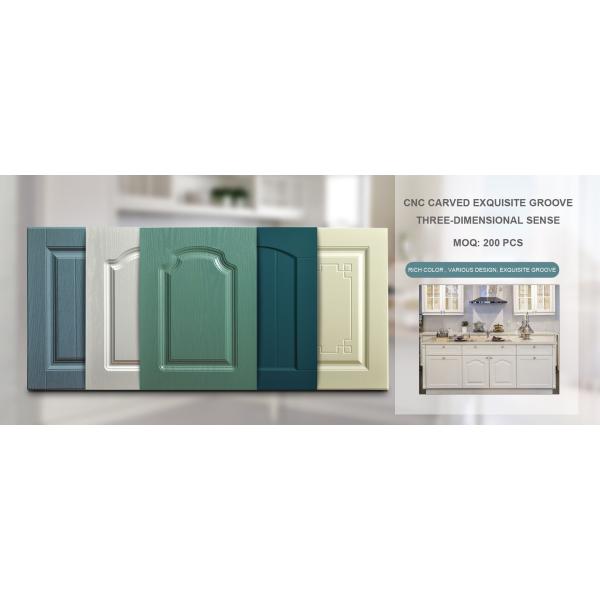 Kitchen Classic Cabinet Doors Mdf Material In Wood Grain / Solid Color