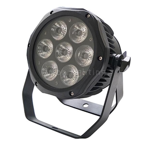 Hot Sale 7x10w Remote Controller Waterproof Outdoor Small Silent LED Slim Par RGBW