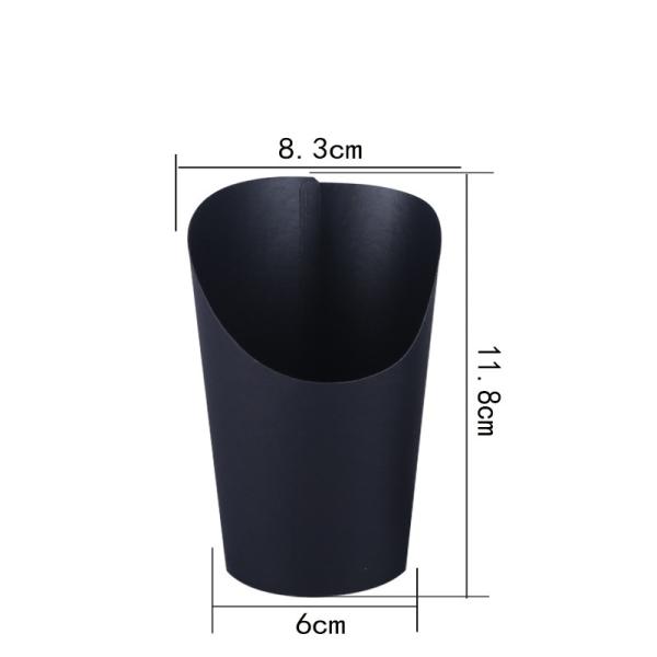 Double Corrugated Paper Cup Eco Friendly 14oz / 16oz Kraft Fast Food Box for Takeaway