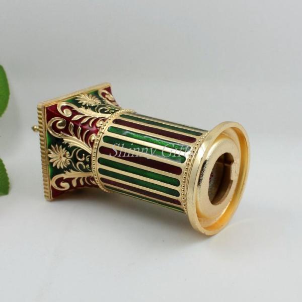 Shinny Gifts Chinese Handmade Vintage Style Lovely Egg Shape Automatic Toothpick Holder