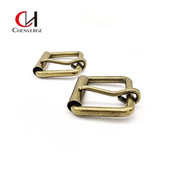 Square Brass Roller Belt Buckles Thickness 6mm Erosion Resistant