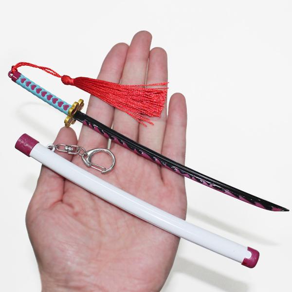 Demon Slayer Kanroji Mitsuri 22CM Automatic Elasitc Moving Sword